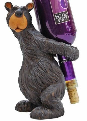 Willie Black Bear Wine Bottle Holder on Back