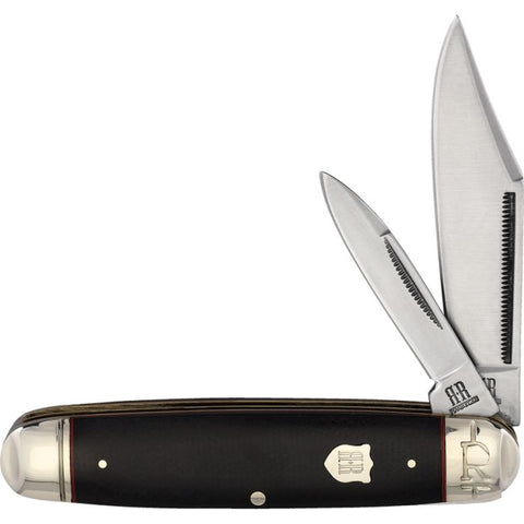 Rough Ryder Cattleman Black Micarta Folding Knife