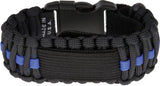 Survco Tactical Para Cord Watch Band With Blue Line