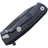 LionSTEEL ROK Framelock Folding Knife in Black