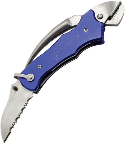 Myerchin Sailors Tool Linerlock Folding Knife in Blue